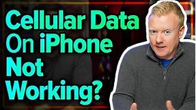 Cellular Data Not Working On iPhone? Here's The Fix!