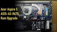 Acer Aspire 5 A515-45-R67B Ram Upgrade