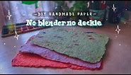 DIY handmade paper | How to make paper without blender and deckle | Recycle Paper | Vijayta Sharma