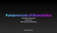 Introduction to the Course | Fundamentals of Biostatistics
