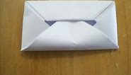 How To Make An Envelope Without Glue Or Tape (HD)