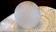 Beautiful Frosted Crystal Ball Glass world Globe