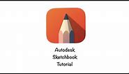 Autodesk Sketchbook app Tutorial for tablet (with subtitles )