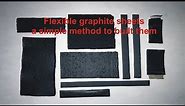Flexible graphite sheets for batteries