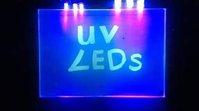 How to wire UV ultraviolet LEDs experiment & tutorial