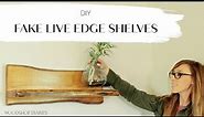 How to Make Faux Live Edge Shelves--From a 2x10!!!
