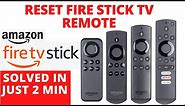 How to Reset Amazon Fire Stick TV Remote || Fire Stick Remote Not Working - Easy Home Repair Guide