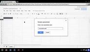 Chromebook: How to create and edit a spreadsheet