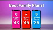 Best Family Cell Phone Plans in 2023! (3 to 5 Lines)