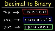 How To Convert Decimal to Binary