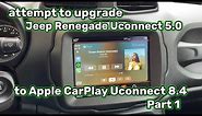 Jeep Renegade Apple CarPlay Upgrade 8.4 Uconnect - Part 1