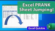 Excel Prank - Sheet Jumping to Fun - Excel Quickie 60