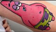 SpongeBob Patrick Star - Tattoo Timelapse