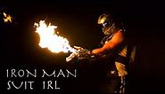 Working Iron Man Superhero Suit - Real Life (Burning Lasers + Wrist Flamethrower)