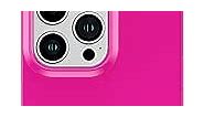 COCOMII Square Case Compatible with iPhone 13 Pro Max - Slim, Glossy, Solid Color, Electrifying Neons, Easy to Hold, Anti-Scratch, Shockproof (Neon Pink)