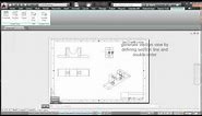 Detail drawing in Autocad 2D drafting of 3D model