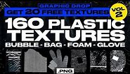 Plastic Textures Pack (VOL.2) - Free Download - 160 .png in High-Quality