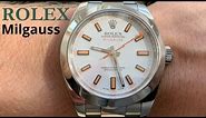 Rolex Milgauss White Dial 116400 Watch Review