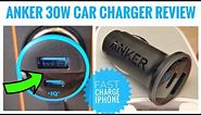 ANKER 30W Car Charger USB-C Fast Charge iPhone & Samsung Phone Review