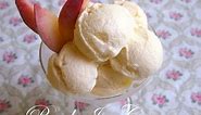 EASY 3 Ingredient Peach Ice Cream Recipe - No Machine or Churning!