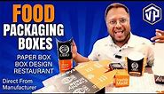 Food Packaging Boxes | Hotdog | Food Tray | Roll | Wrap | Box Design | Custom Printed Packaging Box