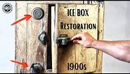 Primitive Fridge Restoration - Early 1900s Ice Box