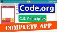 Code.org Lesson 4 Lists Make a Reminder App | Tutorial with Answers | Unit 5 CS Principles Complete