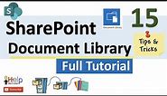 SharePoint Document Library - Complete Beginner Tutorial