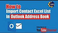 how to add contacts to address book in outlook - office 365 | Easy Method 2022