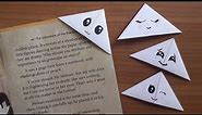 Easy DIY origami corner bookmarks | no glue | easy paper crafts by 10 Crafty Fingers