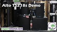 Alto TS218S 18" Powered Subwoofer Sound Test vs the JBL EON18S For DJ and Band