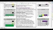 2021-2022 Academic Calendar Overview for Parents