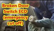 ECO (emergency cut off) switch or “high limit safety thermostat switch"
