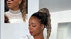 Beyoncé braided high ponytail ❤️ #shorts #hairtutorial #howtostyle #braidstyles