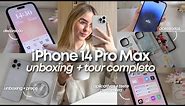 IPHONE 14 PRO MAX | tour completo, unboxing, teste de câmera, aplicativos e funções, preço... ✨