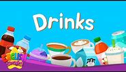 Kids vocabulary - Drinks - Learn English for kids - English educational video