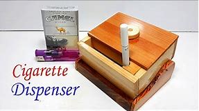 Make a Wooden Cigarette Dispenser - How to make Cigarette Dispenser From wood - Wood Working