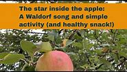 The star inside the apple: a Waldorf song and simple activity (and healthy snack!)