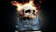 Fire Skull Animated Wallpaper http://www.desktopanimated.com