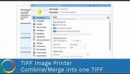 Combine and Merge Multiple Files into One TIFF | TIFF Image Printer 12 | PEERNET