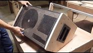 How to Build a MONITOR speaker Box - 12 inch test speaker configuration