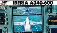 Piloting A340-600 into Mexico City | Cockpit Views