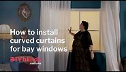 How to Install Curved Curtains for Bay Windows