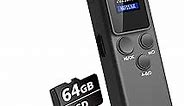 64GB Digital Voice Recorder Voice Activated Recorder for Lectures Meetings, Audio Recorder with Playback, Password, Variable Speed, Tape Recorder USB Charge, MP3