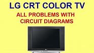LG (CRT TV ) ALL VOLTAGES WITH CIRCUIT DIAGRAMS