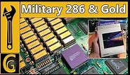 Military 286 Intel CPU / Gold Bars & IIT Coprocessor Unpacking - Most Beautiful 286 Board!