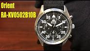 Unboxing Orient Pilot Style Black Chronograph Watch RA-KV0502B10B
