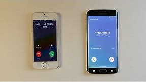 Samsung Galaxy S6 edge vs iPhone 5s incoming call 2023