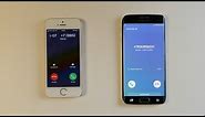 Samsung Galaxy S6 edge vs iPhone 5s incoming call 2023