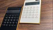 Solar Gold Calculator Standard Function Desktop Calculator LCD 10-Digit Desktop Calculator for Office, Home (White)